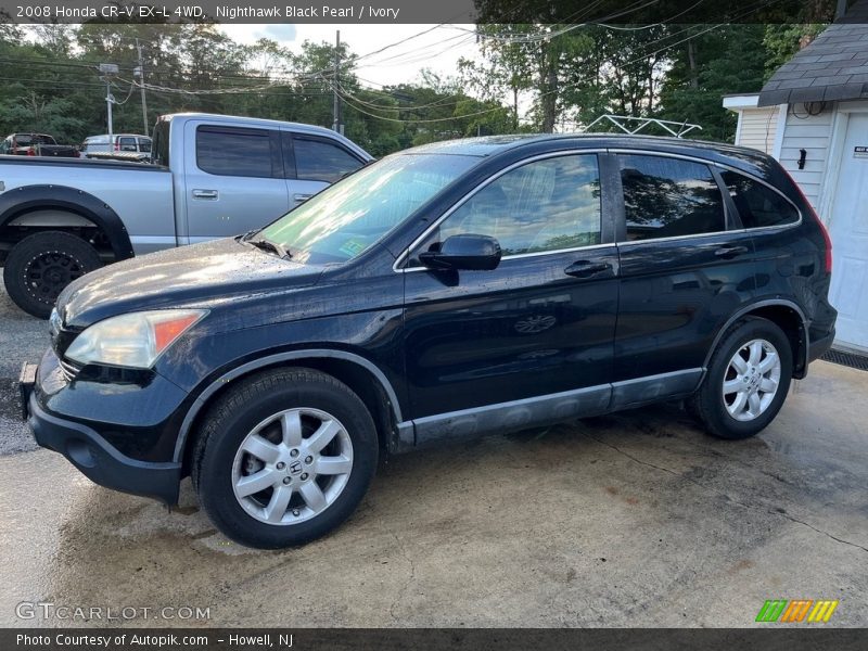 Nighthawk Black Pearl / Ivory 2008 Honda CR-V EX-L 4WD