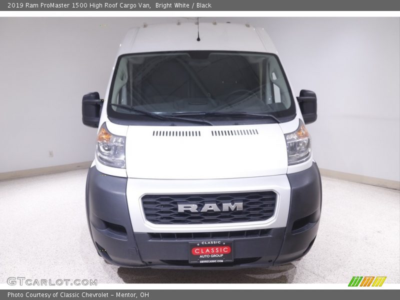 Bright White / Black 2019 Ram ProMaster 1500 High Roof Cargo Van