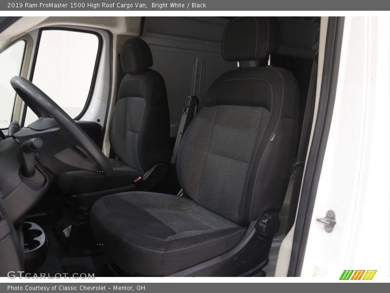 Bright White / Black 2019 Ram ProMaster 1500 High Roof Cargo Van