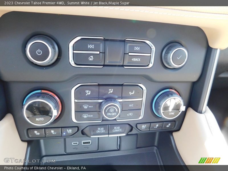 Controls of 2023 Tahoe Premier 4WD