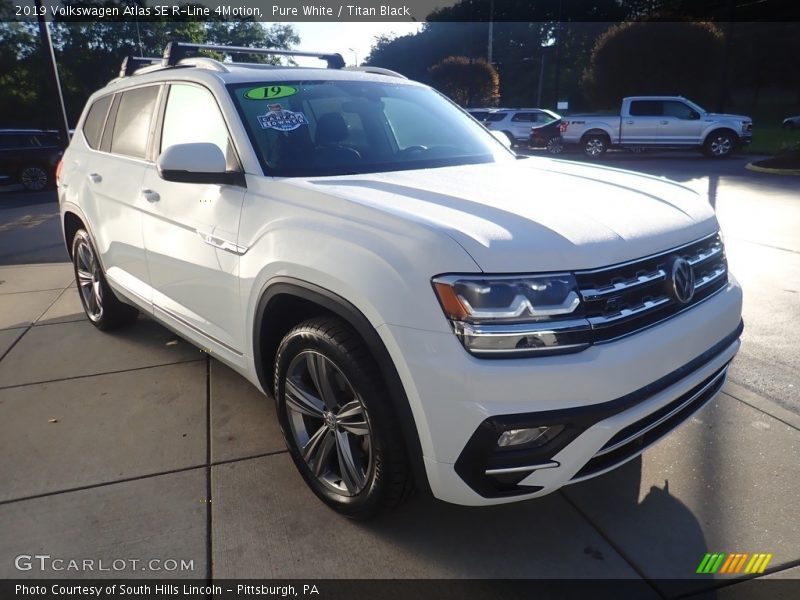 Pure White / Titan Black 2019 Volkswagen Atlas SE R-Line 4Motion