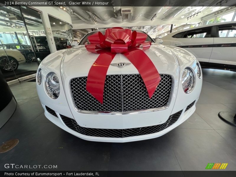 Glacier White / Hotspur 2014 Bentley Continental GT Speed