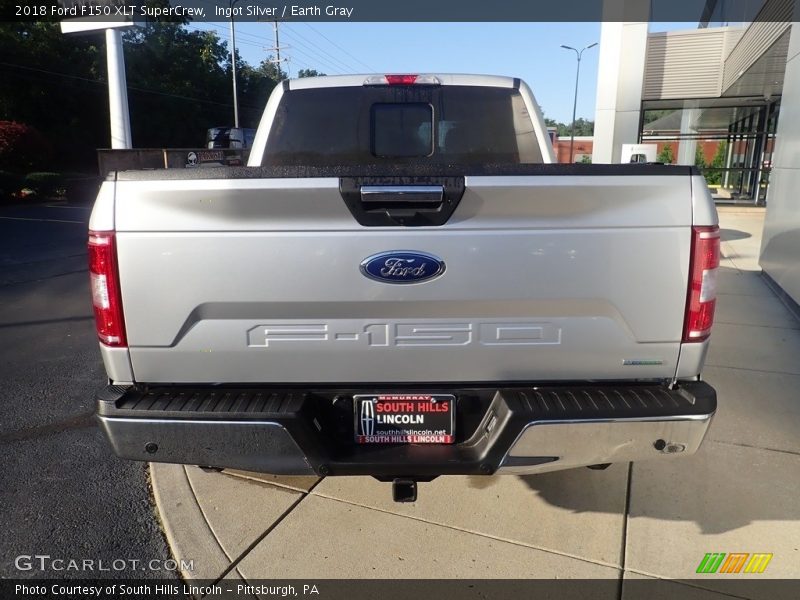 Ingot Silver / Earth Gray 2018 Ford F150 XLT SuperCrew