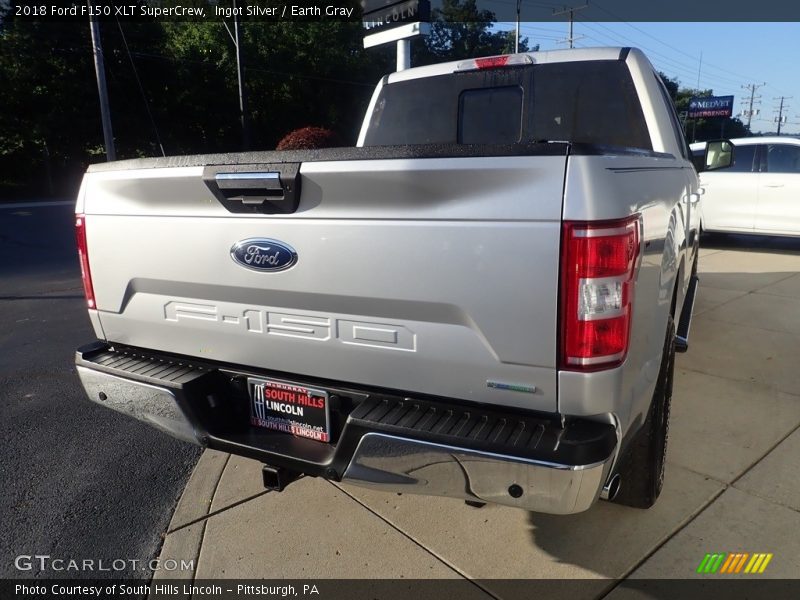 Ingot Silver / Earth Gray 2018 Ford F150 XLT SuperCrew