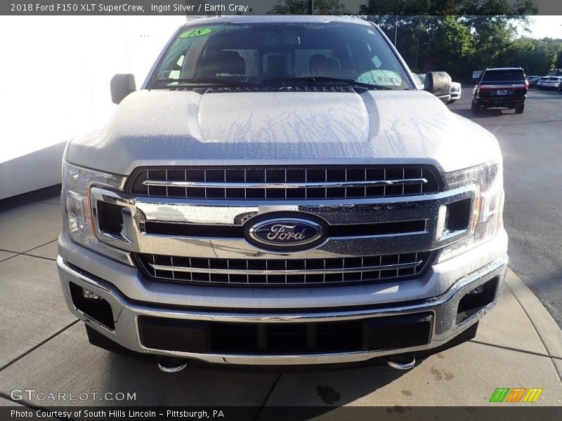 Ingot Silver / Earth Gray 2018 Ford F150 XLT SuperCrew