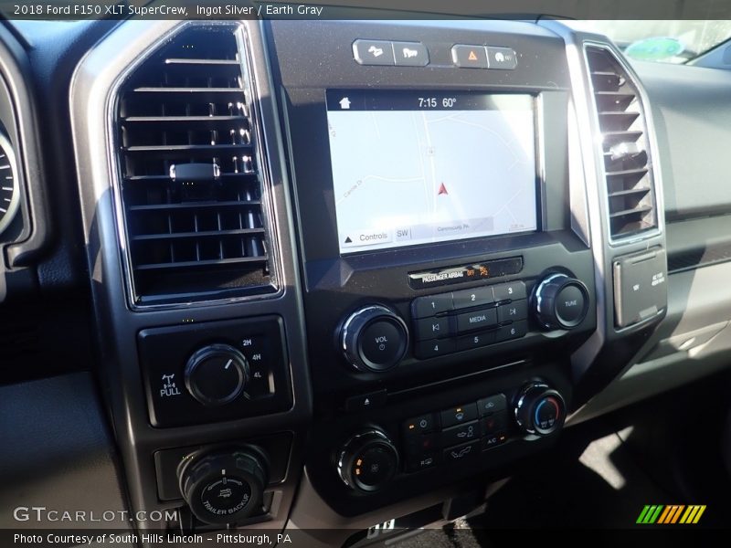 Ingot Silver / Earth Gray 2018 Ford F150 XLT SuperCrew