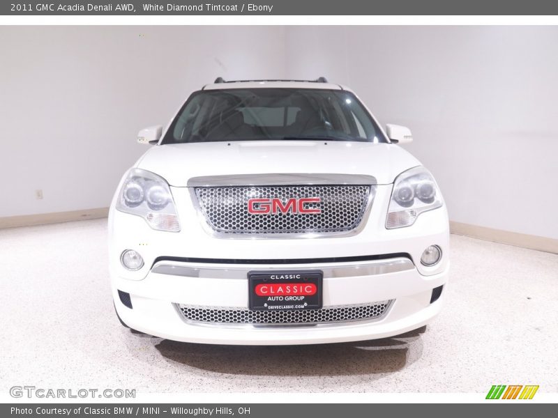 White Diamond Tintcoat / Ebony 2011 GMC Acadia Denali AWD