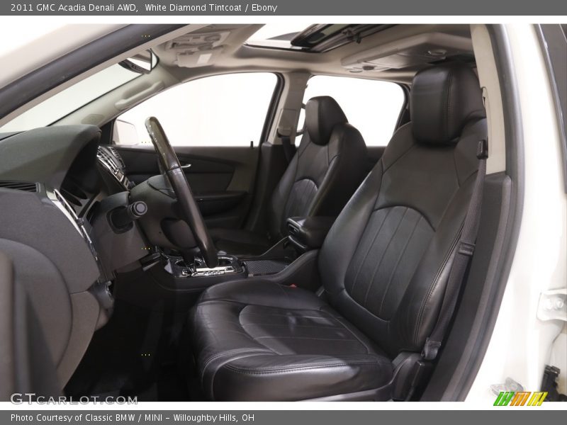 White Diamond Tintcoat / Ebony 2011 GMC Acadia Denali AWD