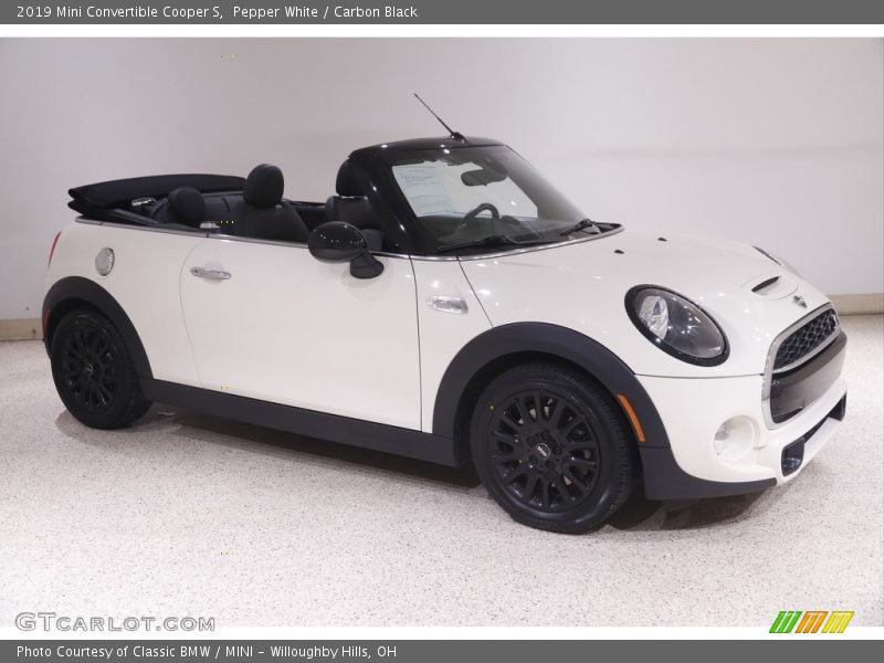 Pepper White / Carbon Black 2019 Mini Convertible Cooper S