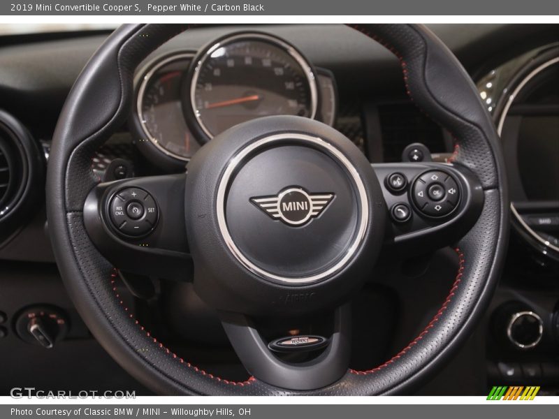Pepper White / Carbon Black 2019 Mini Convertible Cooper S