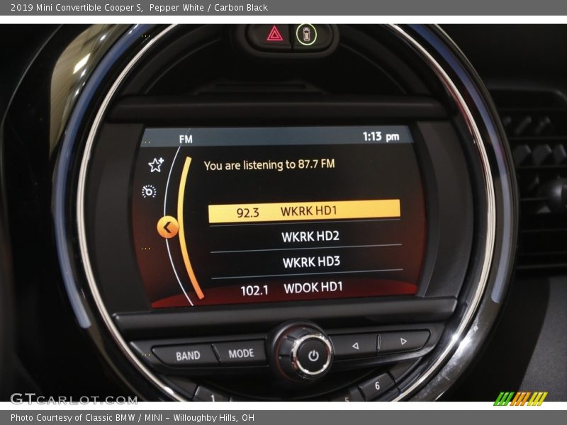 Pepper White / Carbon Black 2019 Mini Convertible Cooper S