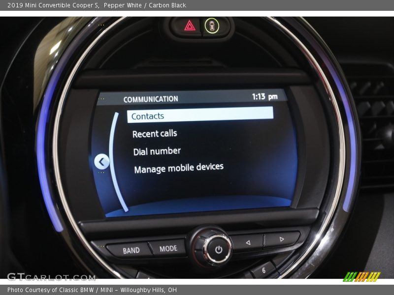 Pepper White / Carbon Black 2019 Mini Convertible Cooper S