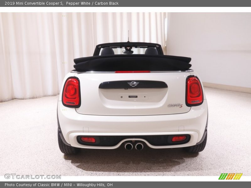 Pepper White / Carbon Black 2019 Mini Convertible Cooper S