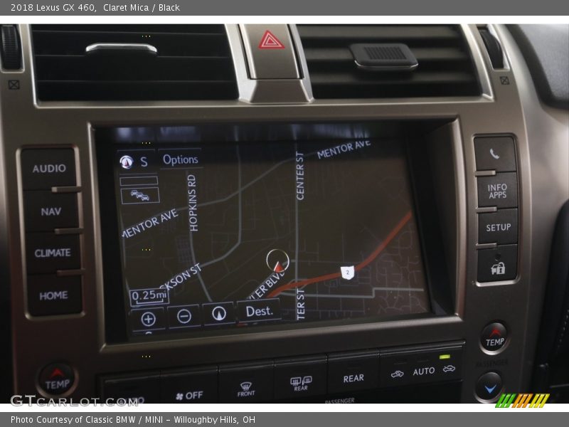 Claret Mica / Black 2018 Lexus GX 460