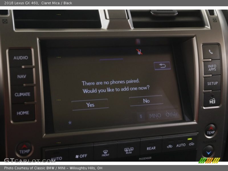 Claret Mica / Black 2018 Lexus GX 460
