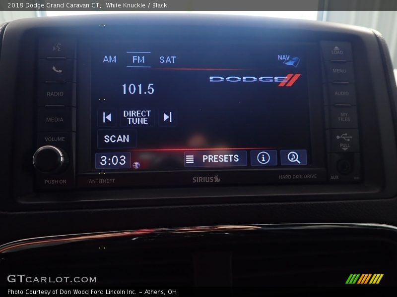 White Knuckle / Black 2018 Dodge Grand Caravan GT