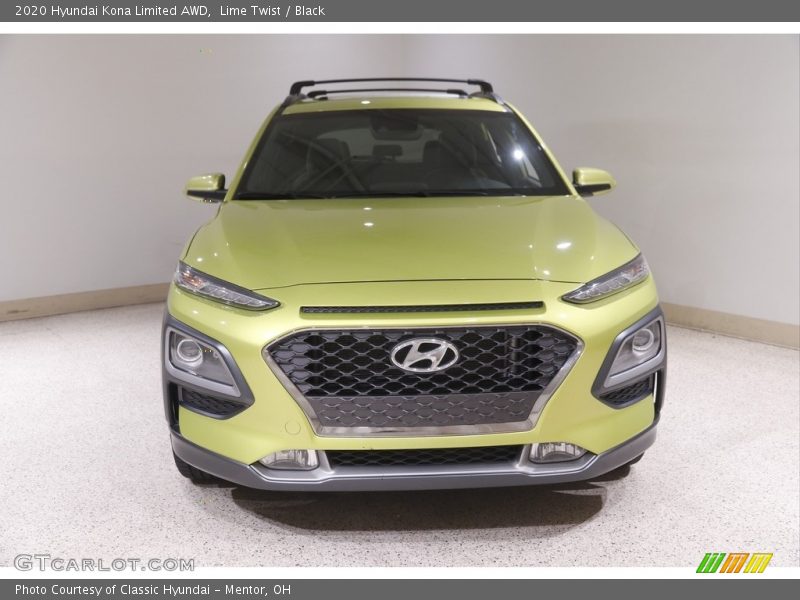 Lime Twist / Black 2020 Hyundai Kona Limited AWD