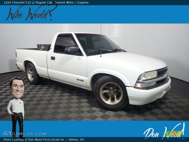 Summit White / Graphite 1999 Chevrolet S10 LS Regular Cab