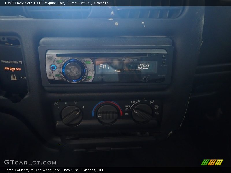 Summit White / Graphite 1999 Chevrolet S10 LS Regular Cab