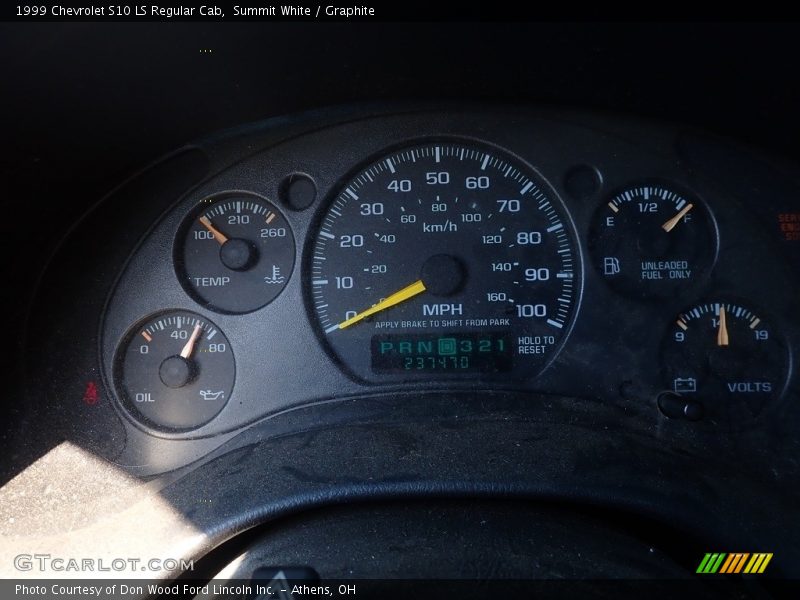 Summit White / Graphite 1999 Chevrolet S10 LS Regular Cab