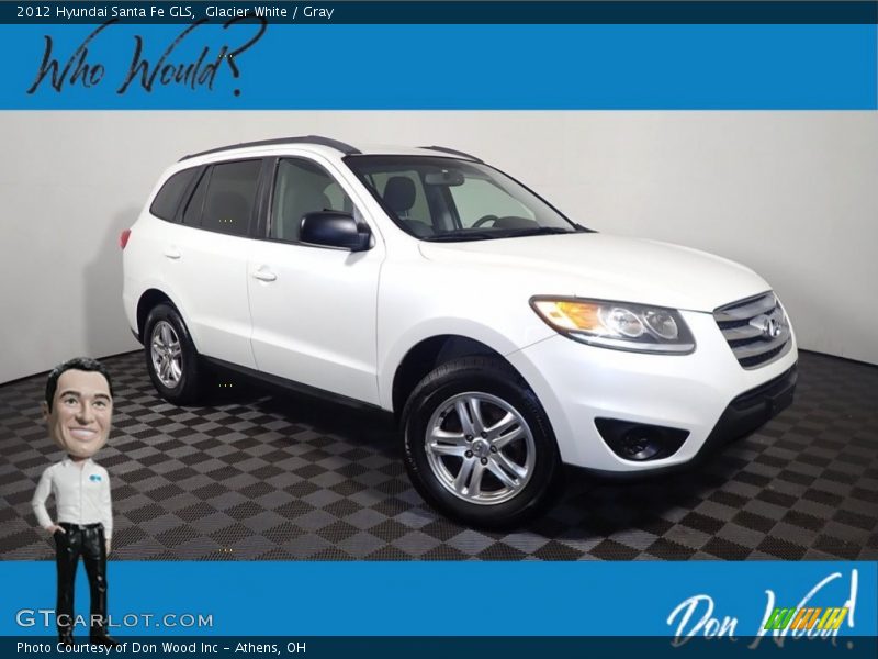 Glacier White / Gray 2012 Hyundai Santa Fe GLS