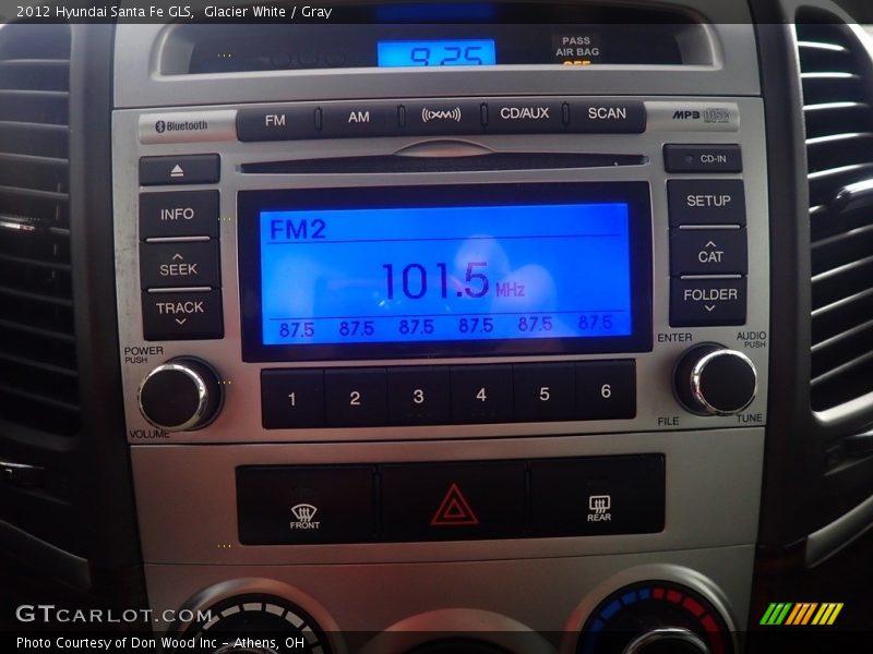 Glacier White / Gray 2012 Hyundai Santa Fe GLS