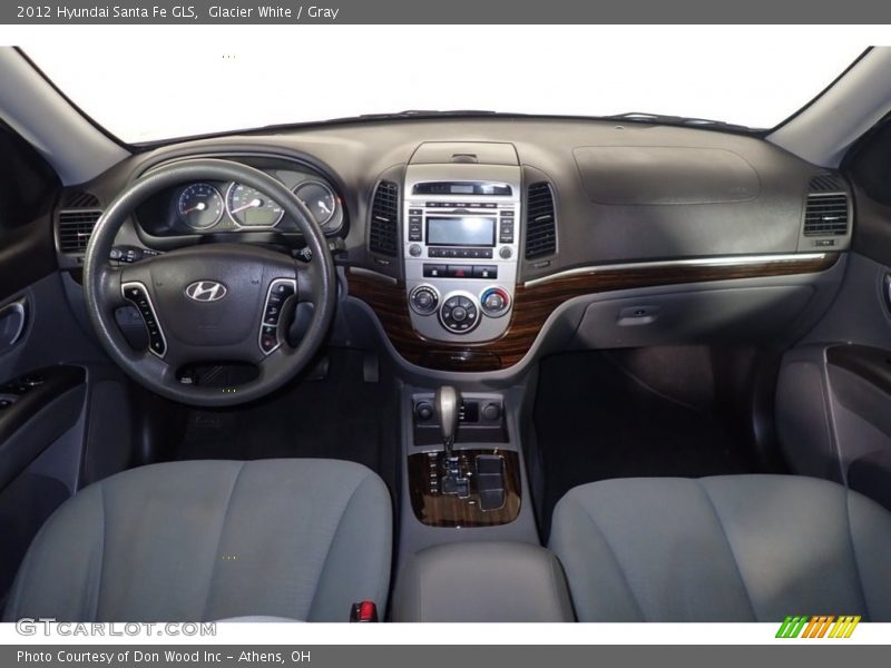 Glacier White / Gray 2012 Hyundai Santa Fe GLS