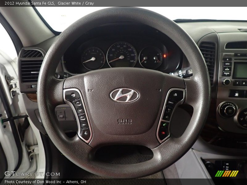 Glacier White / Gray 2012 Hyundai Santa Fe GLS