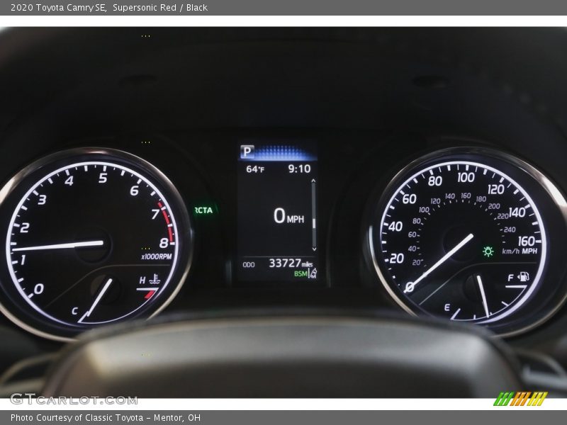 Supersonic Red / Black 2020 Toyota Camry SE