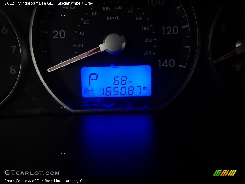 Glacier White / Gray 2012 Hyundai Santa Fe GLS