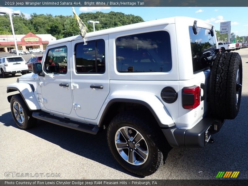 Bright White / Black/Heritage Tan 2019 Jeep Wrangler Unlimited Sahara 4x4