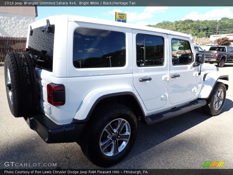 Bright White / Black/Heritage Tan 2019 Jeep Wrangler Unlimited Sahara 4x4