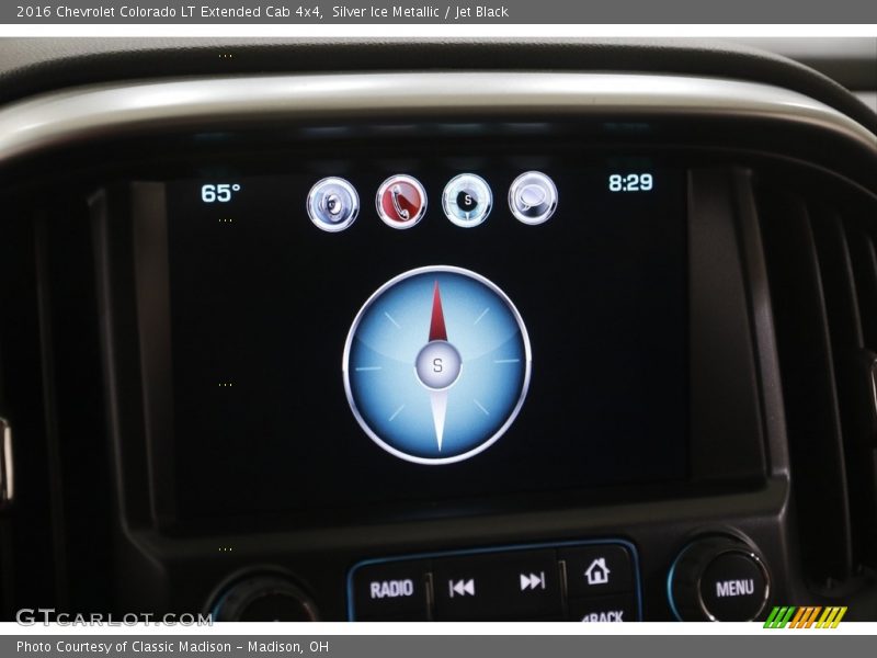 Silver Ice Metallic / Jet Black 2016 Chevrolet Colorado LT Extended Cab 4x4