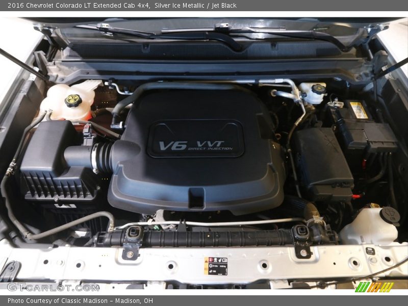 Silver Ice Metallic / Jet Black 2016 Chevrolet Colorado LT Extended Cab 4x4