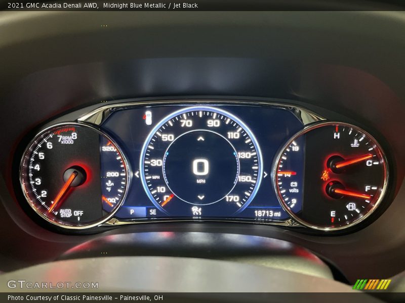Midnight Blue Metallic / Jet Black 2021 GMC Acadia Denali AWD