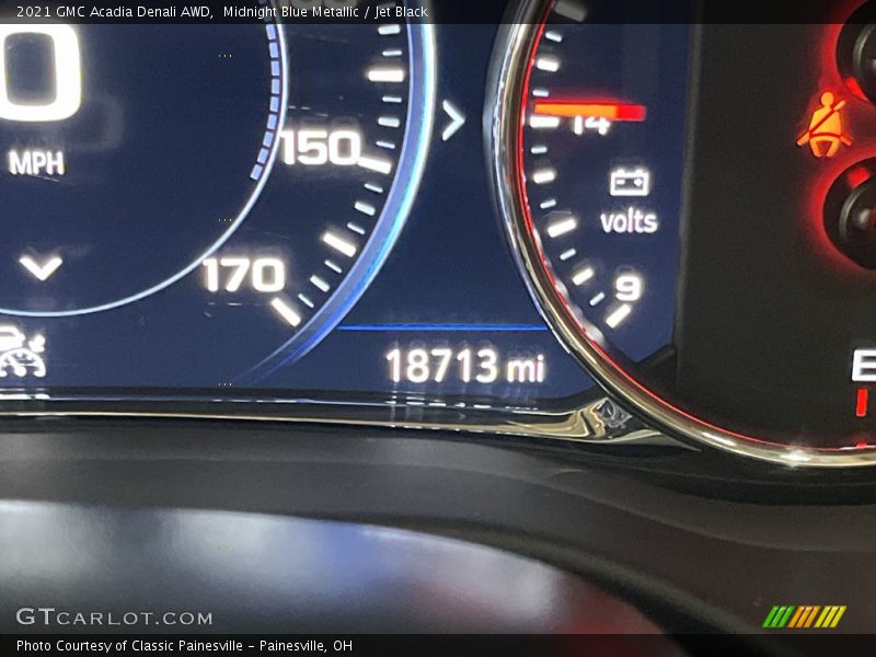 Midnight Blue Metallic / Jet Black 2021 GMC Acadia Denali AWD