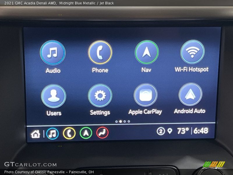 Midnight Blue Metallic / Jet Black 2021 GMC Acadia Denali AWD