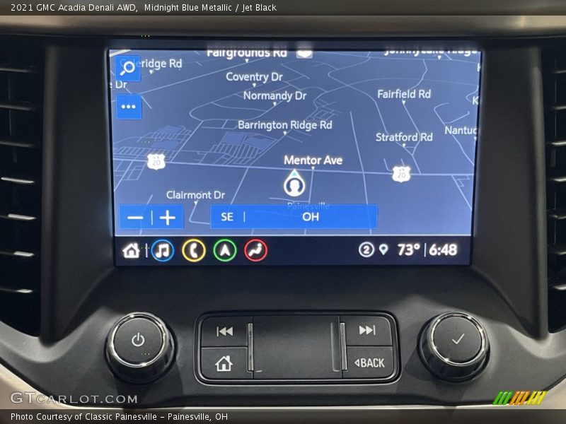 Navigation of 2021 Acadia Denali AWD