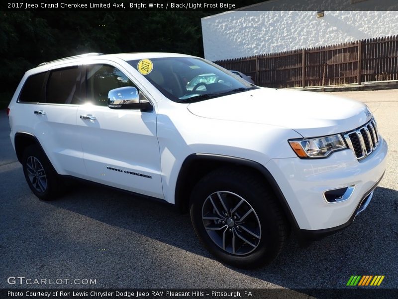 Bright White / Black/Light Frost Beige 2017 Jeep Grand Cherokee Limited 4x4