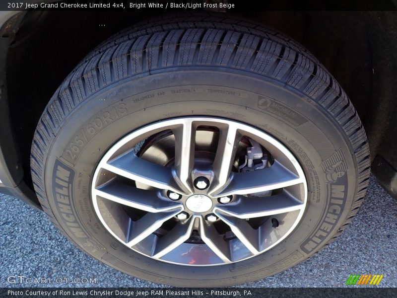 Bright White / Black/Light Frost Beige 2017 Jeep Grand Cherokee Limited 4x4