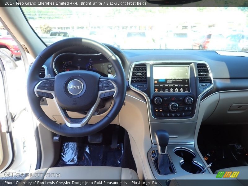 Bright White / Black/Light Frost Beige 2017 Jeep Grand Cherokee Limited 4x4