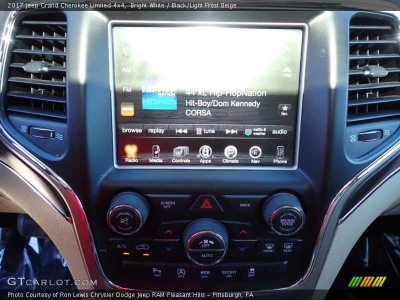 Bright White / Black/Light Frost Beige 2017 Jeep Grand Cherokee Limited 4x4