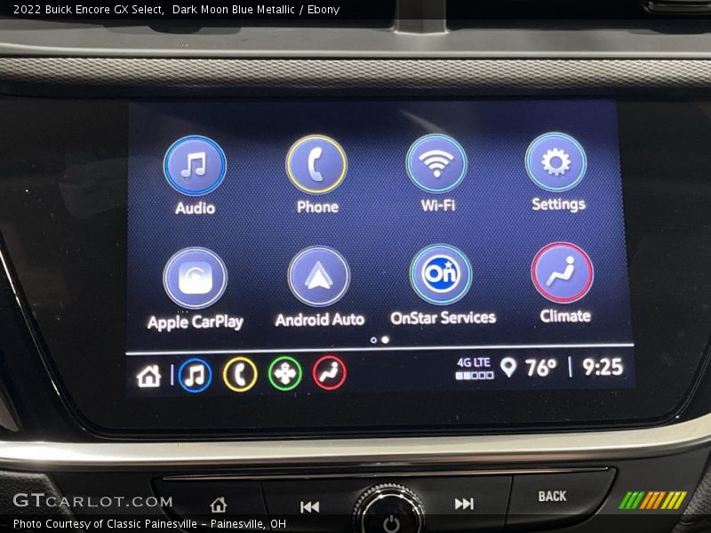 Dark Moon Blue Metallic / Ebony 2022 Buick Encore GX Select