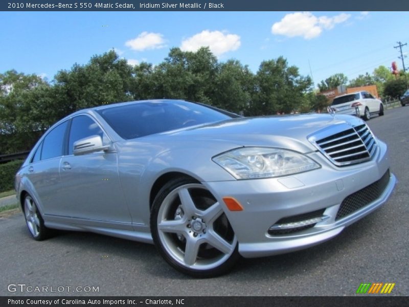 Iridium Silver Metallic / Black 2010 Mercedes-Benz S 550 4Matic Sedan
