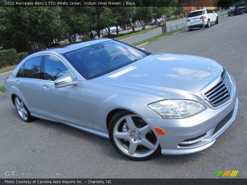 Iridium Silver Metallic / Black 2010 Mercedes-Benz S 550 4Matic Sedan