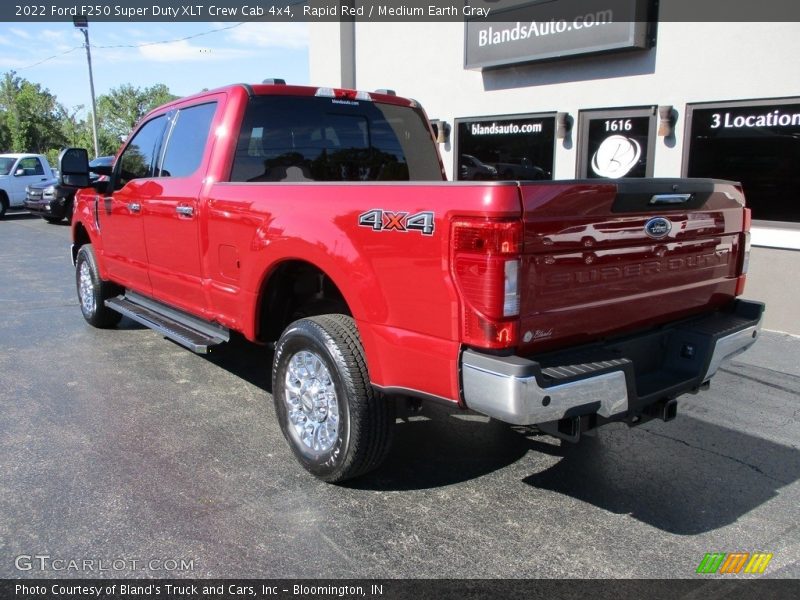 Rapid Red / Medium Earth Gray 2022 Ford F250 Super Duty XLT Crew Cab 4x4