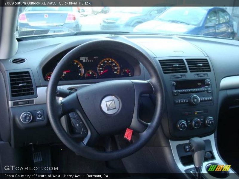Quicksilver / Black 2009 Saturn Outlook XE AWD