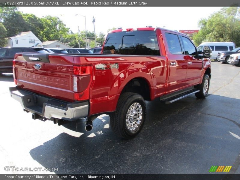 Rapid Red / Medium Earth Gray 2022 Ford F250 Super Duty XLT Crew Cab 4x4