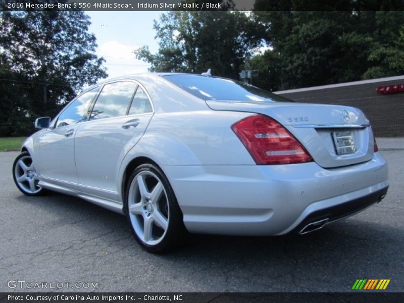 Iridium Silver Metallic / Black 2010 Mercedes-Benz S 550 4Matic Sedan