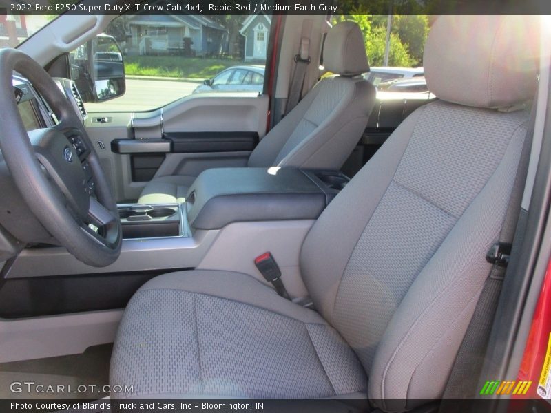 Rapid Red / Medium Earth Gray 2022 Ford F250 Super Duty XLT Crew Cab 4x4